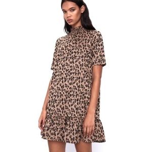Zara leopard print mini dress